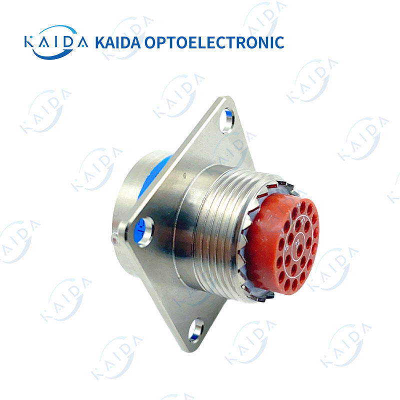 D38999 Series 2 Aluminum Alloy Electroless Nickel Plating Housing 22 Pin 5A Circular Connector MIL-DTL-38999 Series