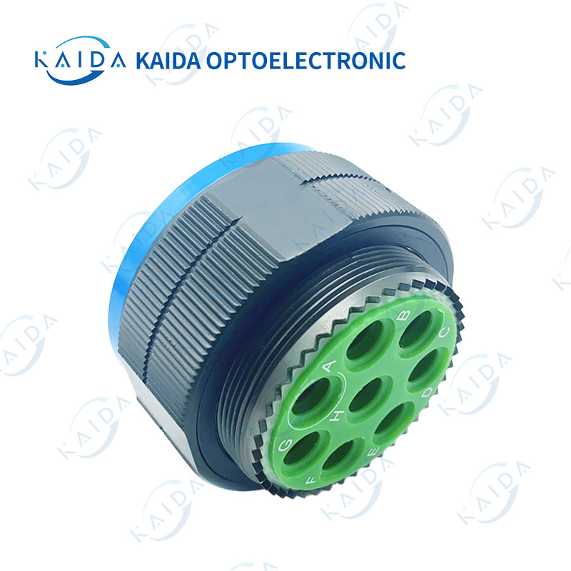 MIL-DTL-38999 series 8-socket cadmium plating shell D38999 series 3