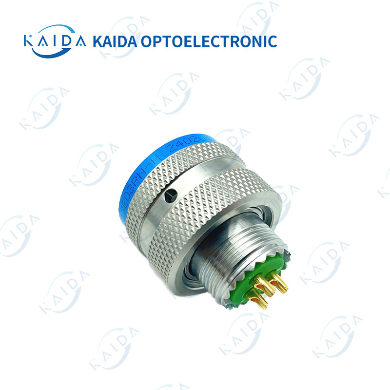 MIL-DTL-38999 series aviation plug connector 04 core socket aluminum alloy plating and other shell options D38999 series1 welding/crimping