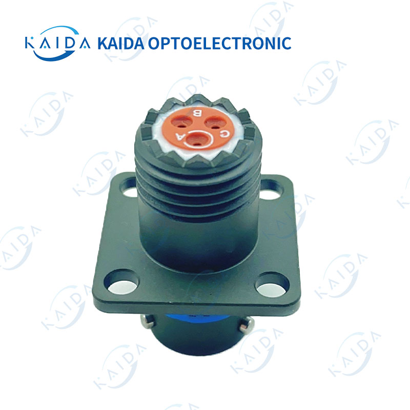 MIL-C- 26482 series aviation plug connector 3-pin socket plating military green color and other shell options 26482 series 2 welding/crimping