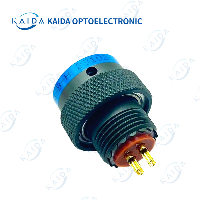 MIL-DTL-38999 series aviation plug connector 04 core socket aluminum alloy plating and other shell options D38999 series1 welding/crimping