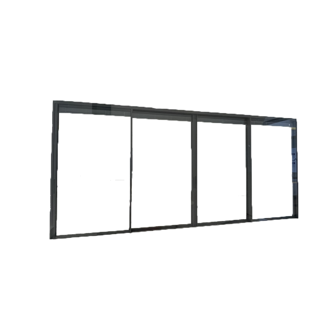 Большая прозрачная стеклянная 120#узкорамная раздвижная дверь для балкона гостиной