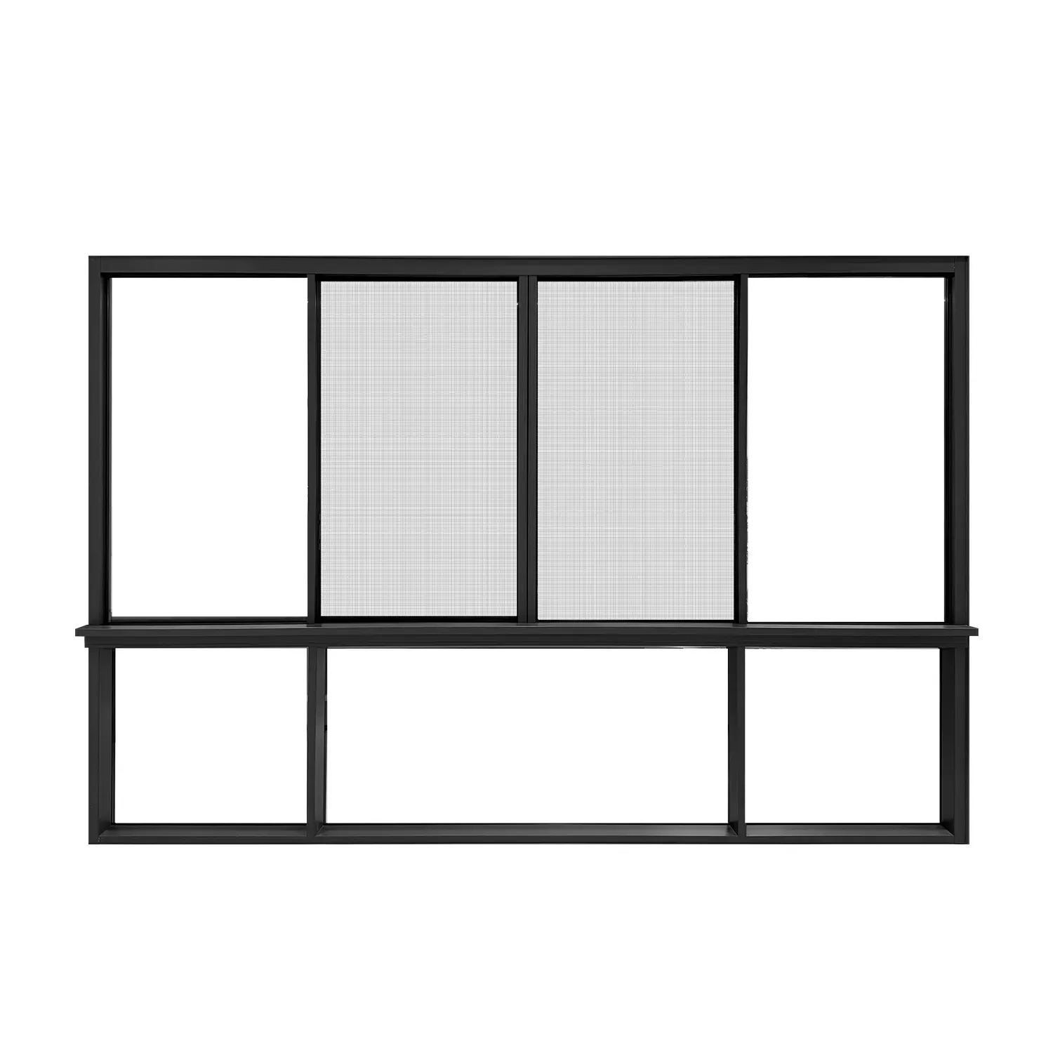 Раздвижное окно серии 110 Большое стеклянное скользящее окно хорошая вентиляция