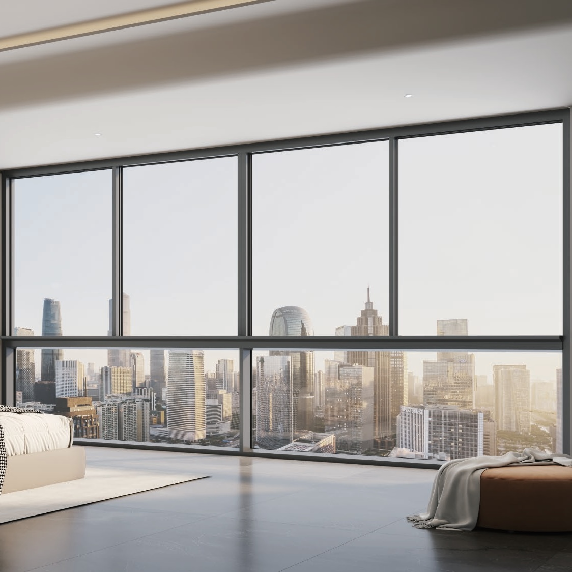 Шесть треков серии 110: алюминиевое терморазрывное окно скользящее окно