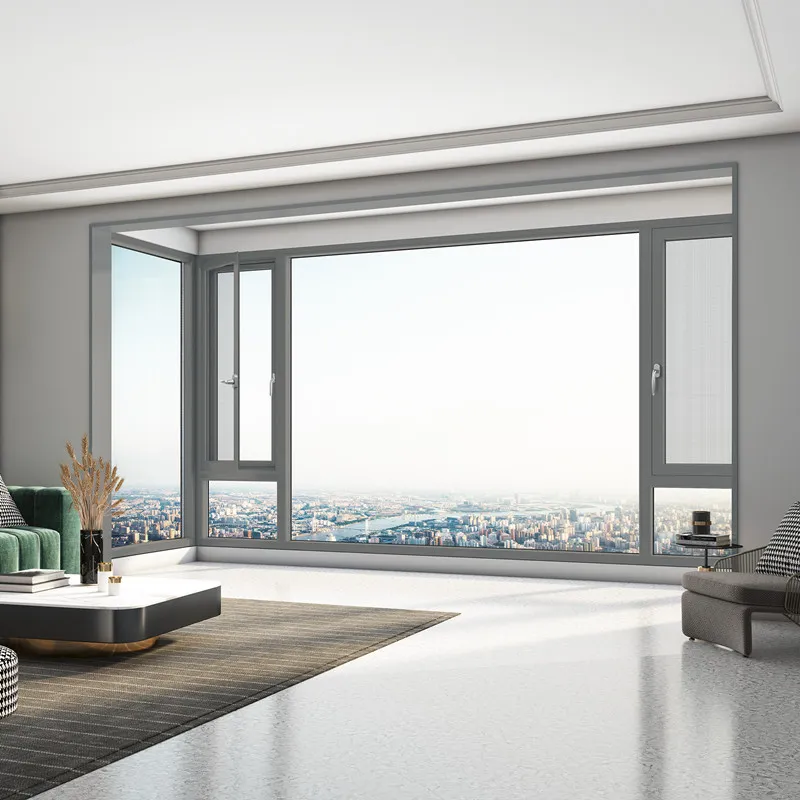 Казахстанские алюминиевые петли окно звуконепроницаемое водонепроницаемое окно