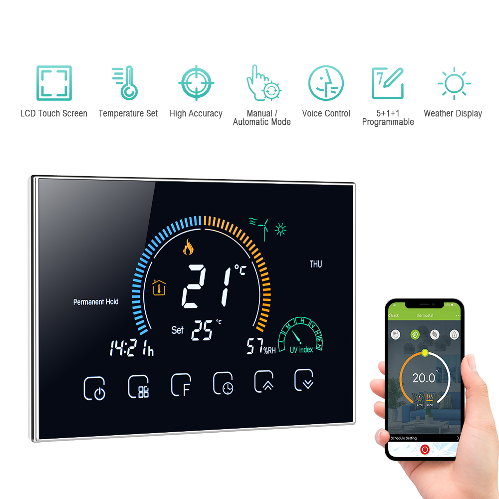Ходовой товар: программируемый WiFi-термостат HVAC 24 В для теплового насоса