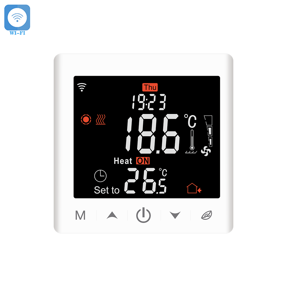 Умный термостат Tuya WiFi с поддержкой 2/4 труб, картой-ключом, Modbus, Smart Life, для систем HVAC и домашнего кондиционирования