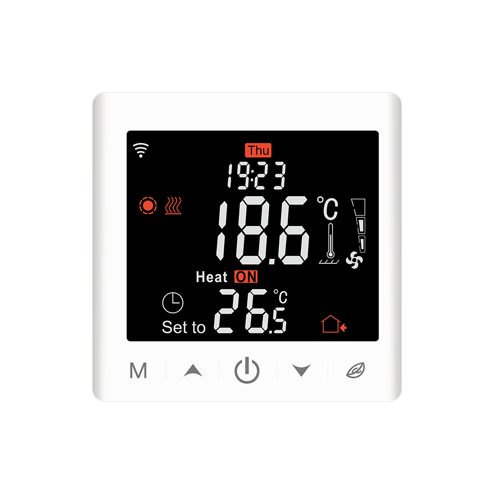 Умный термостат Tuya WiFi с поддержкой 2/4 труб, картой-ключом, Modbus, Smart Life, для систем HVAC и домашнего кондиционирования