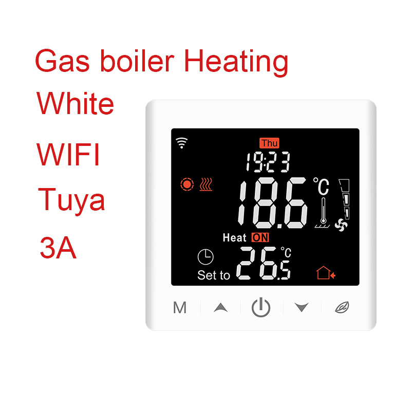 Умный термостат Tuya WiFi с поддержкой 2/4 труб, картой-ключом, Modbus, Smart Life, для систем HVAC и домашнего кондиционирования