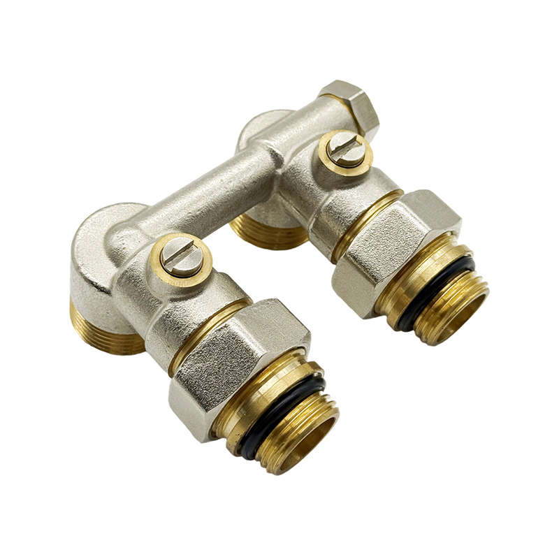 BYL-098  Новый латунный Н-образный клапан для тёплого пола и радиаторов в ванной