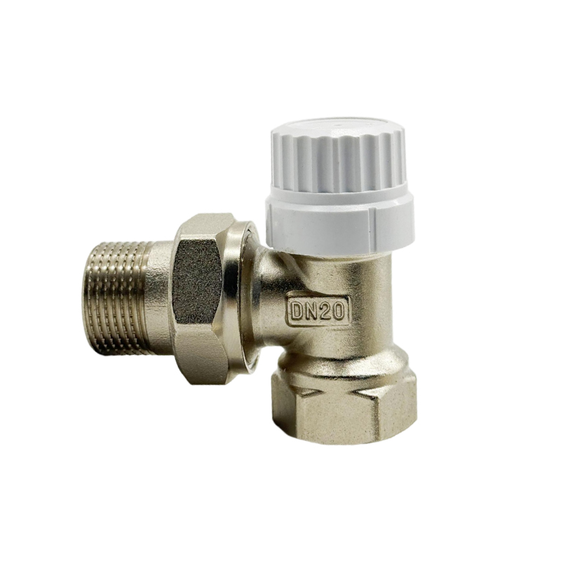 BYL-102  Новый никелированный латунный угловой термостатический вентиль (TRV) для тёплого пола