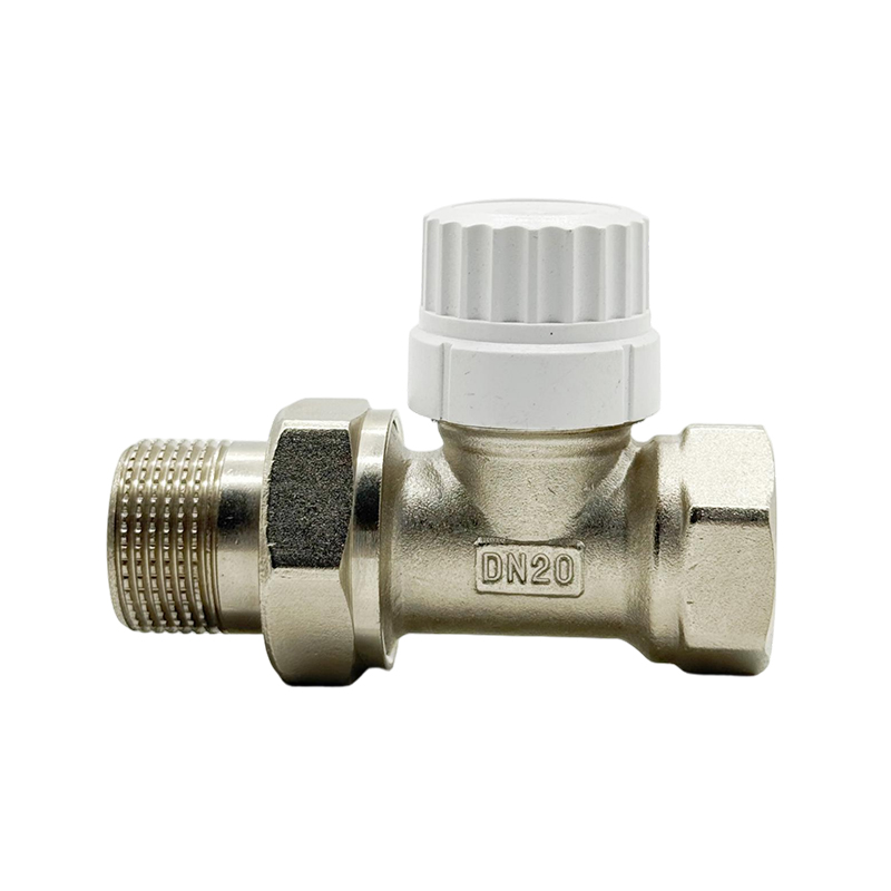 BYL-103 Новый никелированный латунный прямой термостатический вентиль (TRV) для тёплого пола