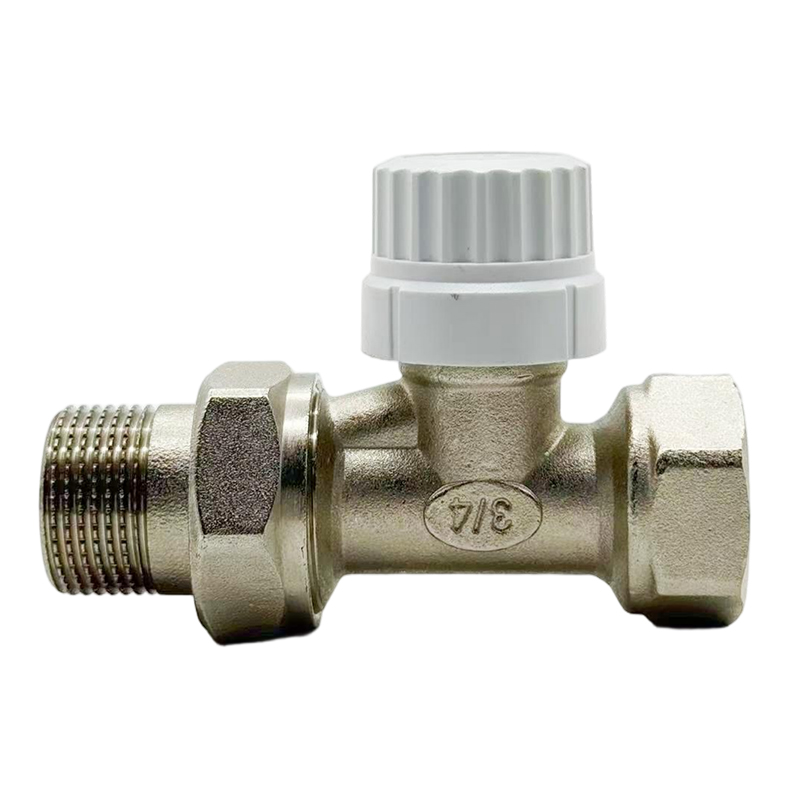 BYL-104  Новый предустановленный никелированный латунный термостатический радиаторный вентиль (TRV) для тёплого пола