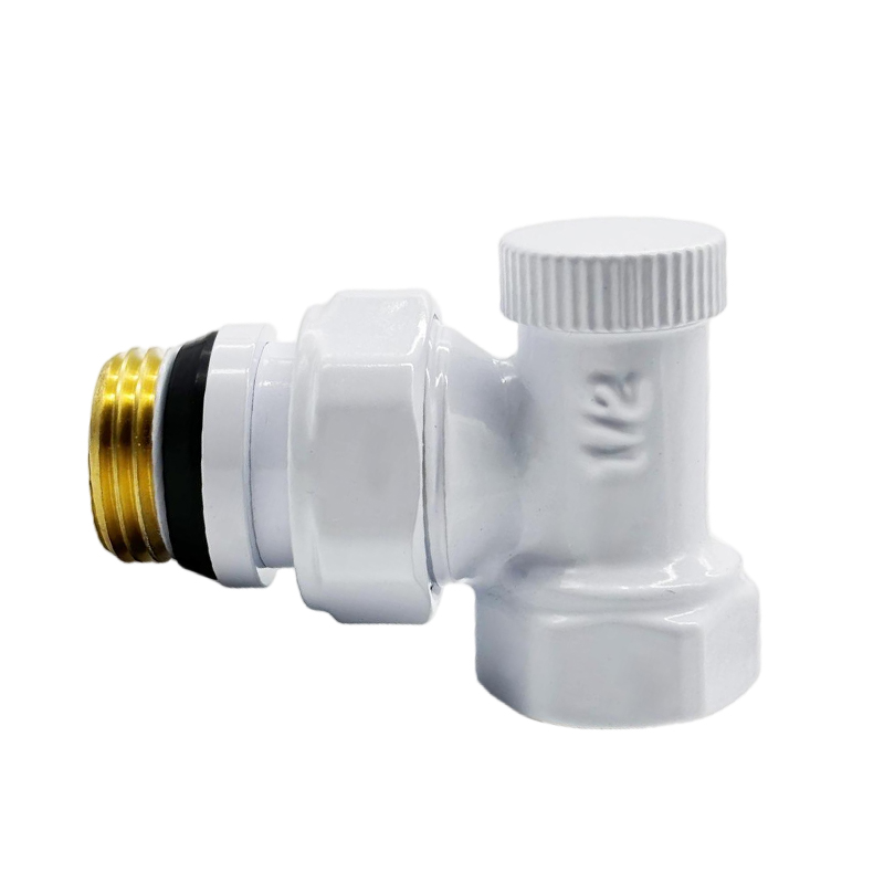 BYL-111  Новый Никелированный Белый Обратный Запорный Радиаторный Вентиль для Тёплого Пола