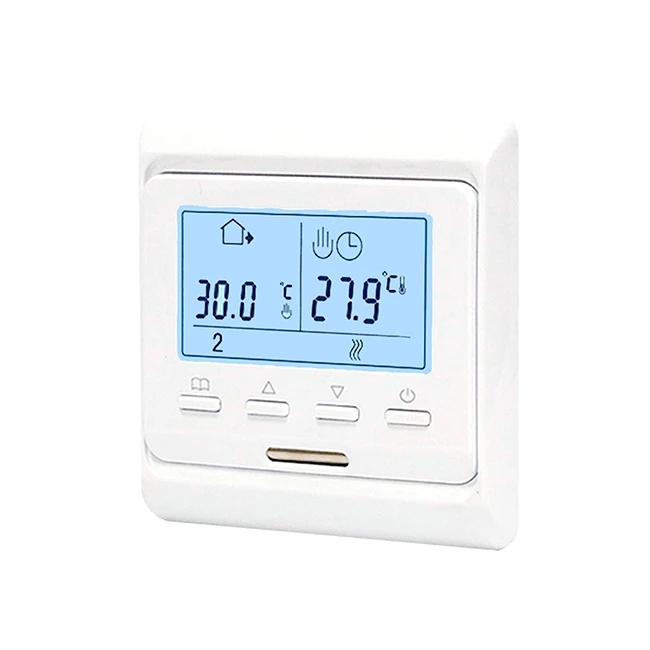 Белый термостат 3 А с Modbus для водяного тёплого пола