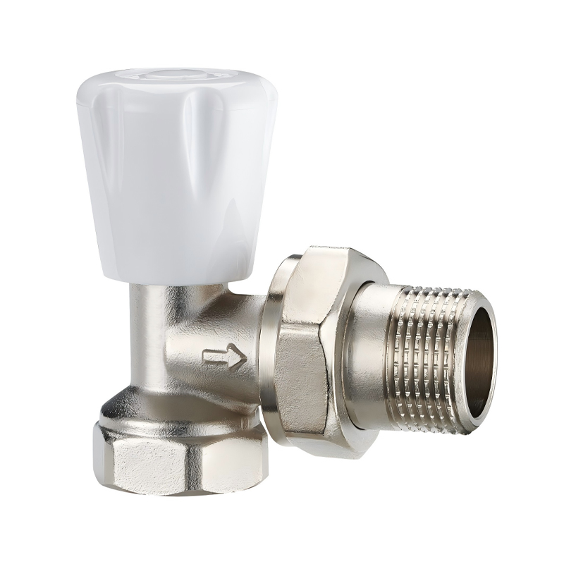 L3004TA077NZZ Угловой вентиль для радиатора DN20 никелированная латунь