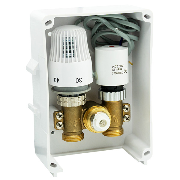 Ограничитель температуры обратного трубопровода с регулировочной коробкой для напольного отопления 3/4 дюйма (RTL BOX)