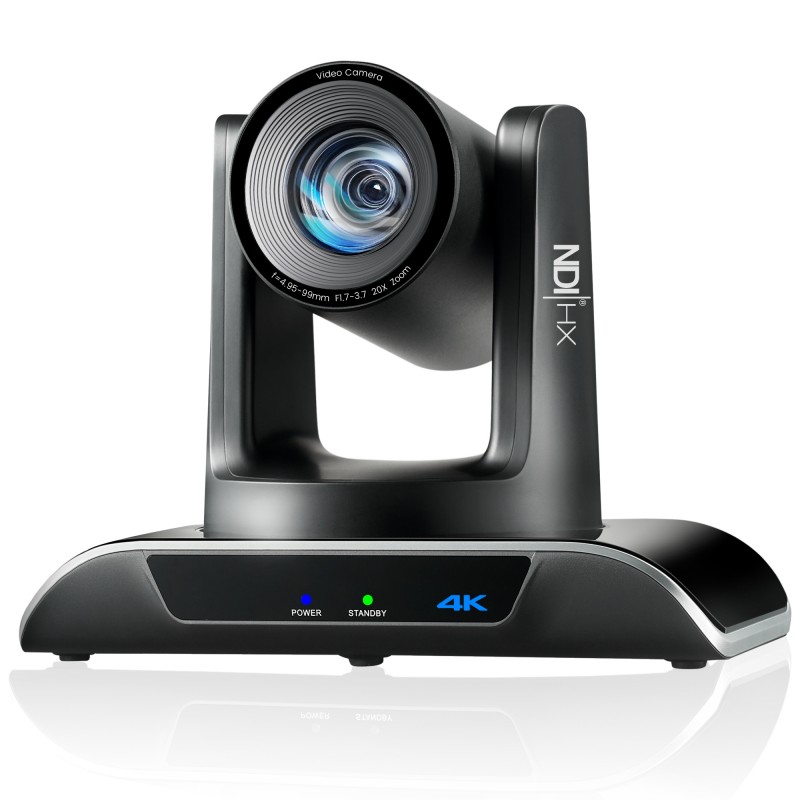 Камера 4K PTZ с 20-кратным оптическим зумом, USB NDI HDM1 LAN PoE, автоматическим слежением с помощью искусственного интеллекта для встреч, церкви, школы