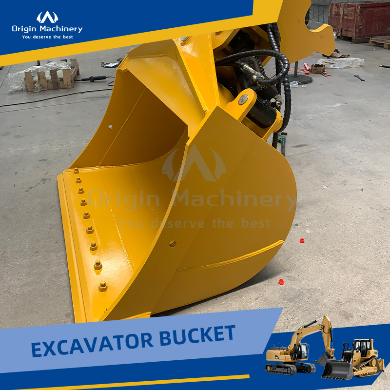 Экскаваторный наклонный ковш для рытья траншей и планировки