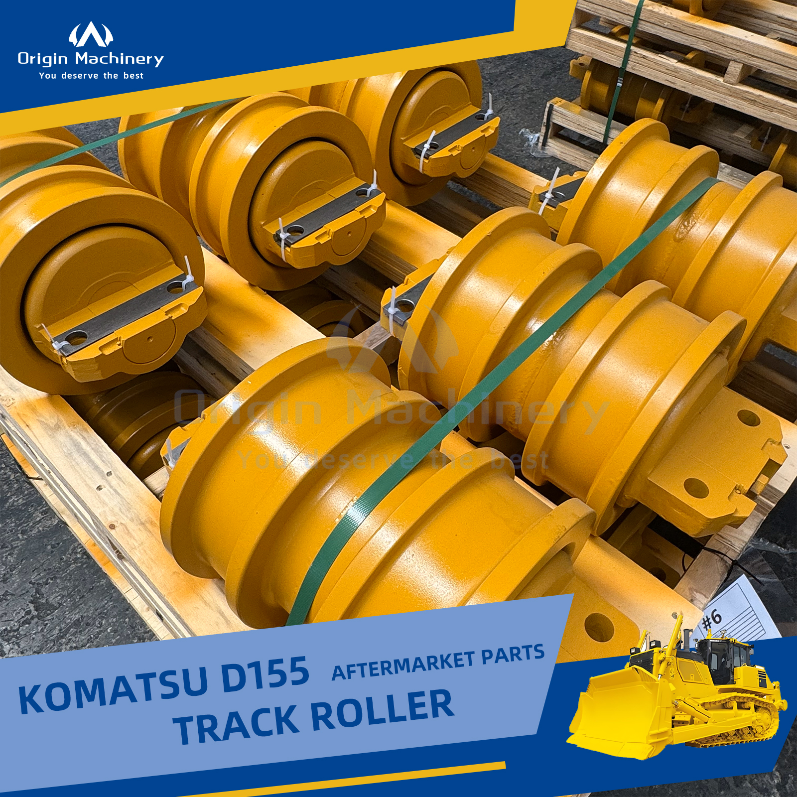 опорный каток DF для бульдозера D155