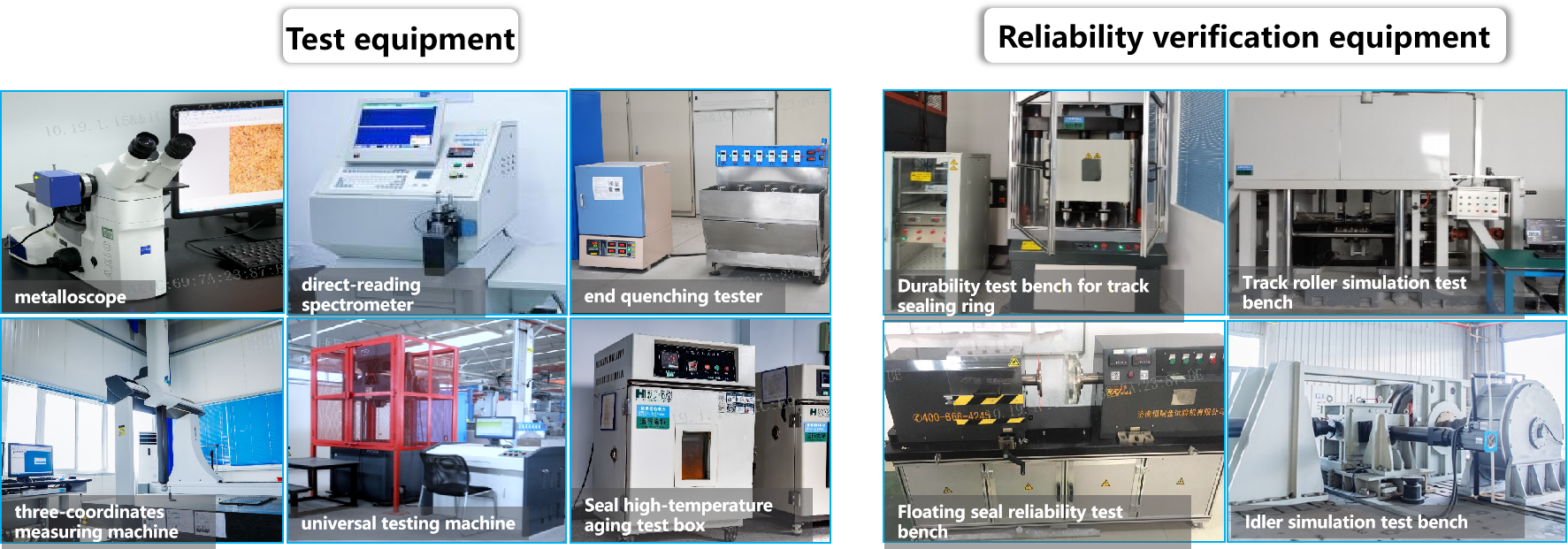 ORIGIN MACHINERY UNDERCARRIAGE PARTS QUALITY CONTROL