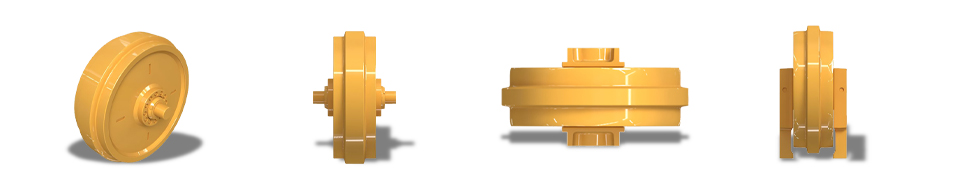 excavator bulldozer idler