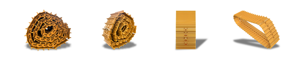 excavator bulldozer undercarriage track assembly