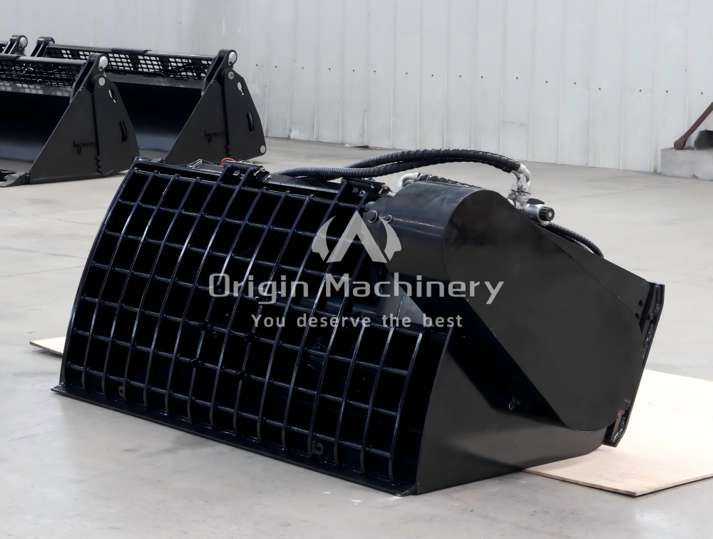 skid steer loader mixer bucket