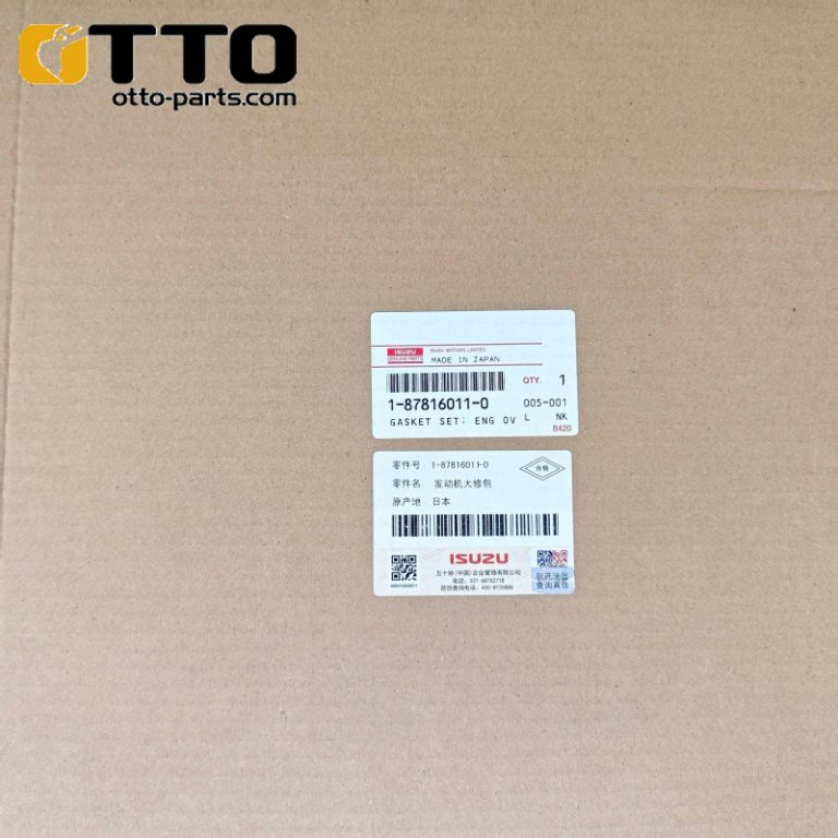 OTTO Запасные части для экскаватора 1-87816011-0 1878160110, комплект прокладок верхней части двигателя 6HK1 для Isuzu, комплект прокладок для капитального ремонта двигателя - Otto Excavator Parts