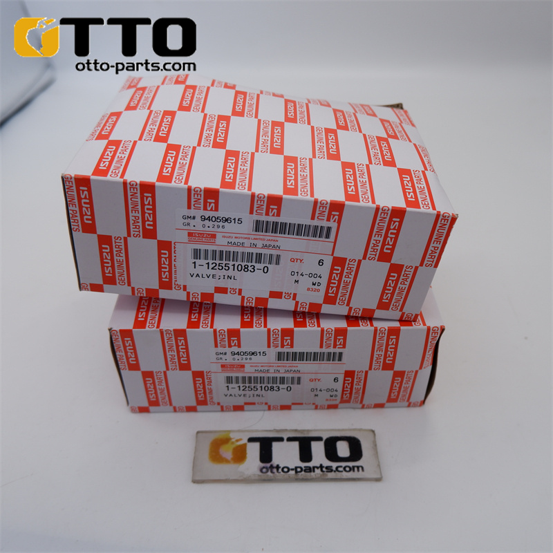 OTTO ZX200 Экскаватор Запчасти 6BG1 Детали двигателя 1-12551139-0 Впускной клапан