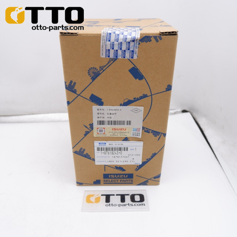 OTTO Комплект цилиндровых втулок и поршней (110 мм) 1-87813766-0 для двигателей Isuzu 6HK1 / 4HK1, экскаваторов ZX240-3 / ZX330-3. Запасные части двигателя.