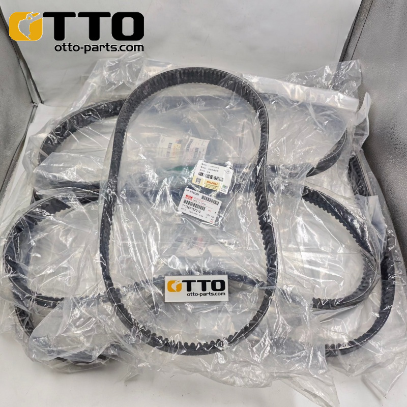 OTTO Приводной ремень вентилятора 1-13671520-0 / 113671-5200 / 1136715200 для экскаваторов Isuzu SH800-3B, Hitachi ZX870, ZX850-5G, ZX890-5A с двигателем Isuzu 6WG1TCS. Запасные части двигателя Isuzu.