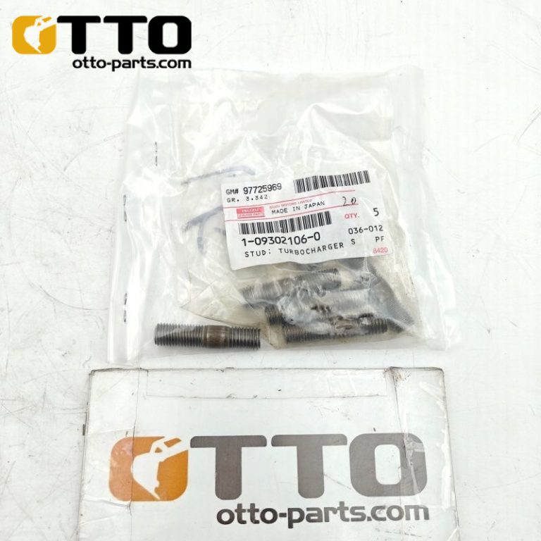 OTTO Болт-гайка фланца турбокомпрессора 1-09302106-0 для Hitachi ZX200-3 с двигателем 4HK1, жаростойкий болт-гайка для фланца турбокомпрессора - Otto Excavator Parts