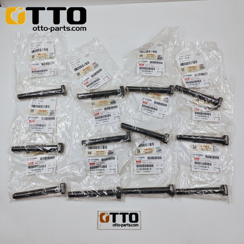 Otto 8-94394419-1 1-13342132-6 1-09070100-1 1-12235036-3 zx450-3 Экскаватор весь болт двигателя 6wg1 штанг винт болт для isuzu