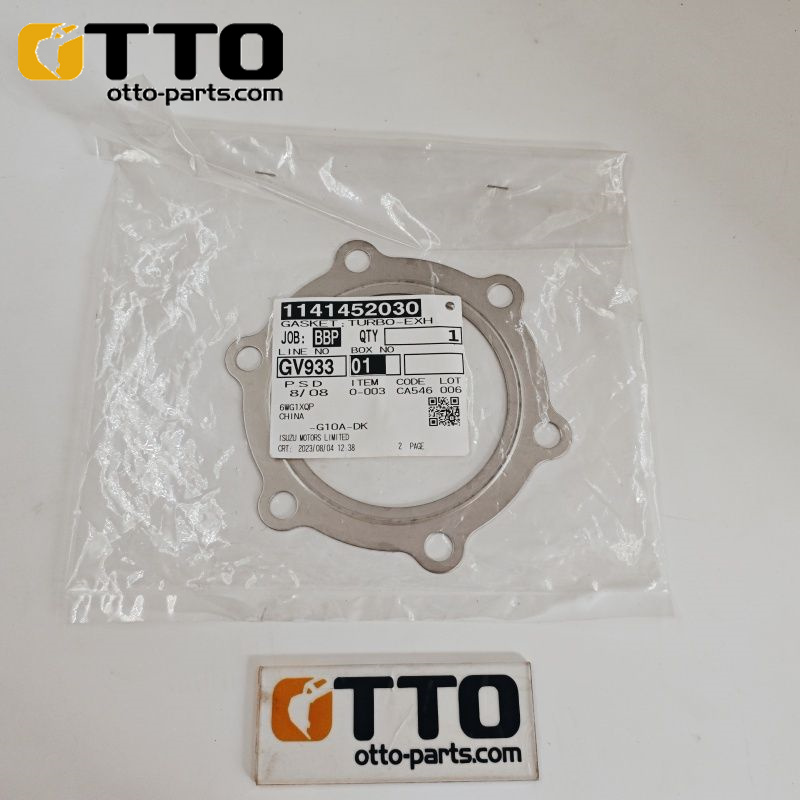 Otto 1141452030 1-14145203-0 Экскаватор ZX450 Прокладка турбонагнетателя 6wg1 Прокладка турбонагнетателя двигателя