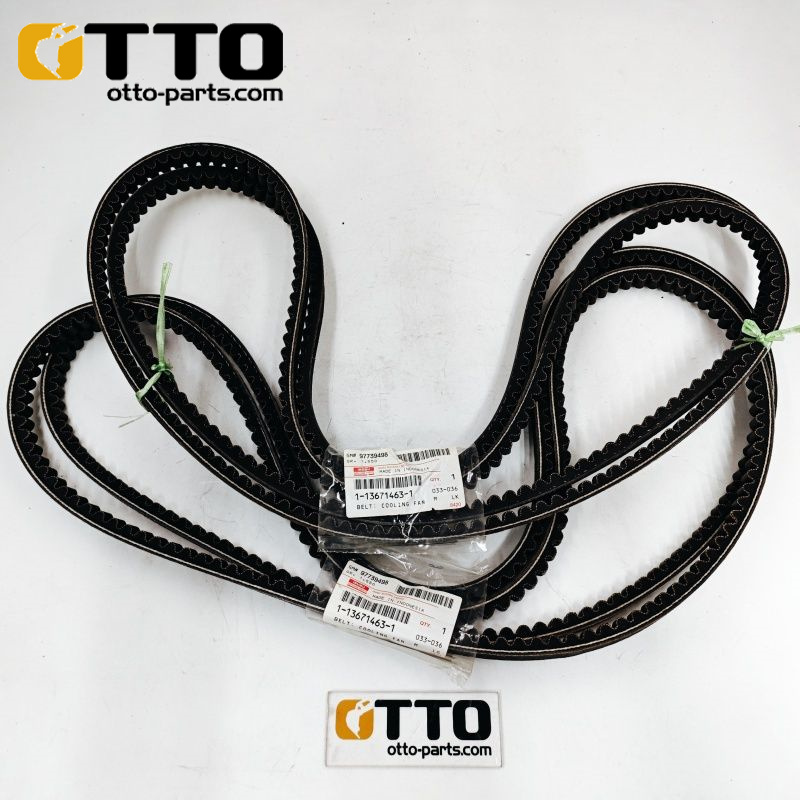 Запчасти для экскаватора OTTO 1-13671463-1 1-09625322-0 1-19110064-1 1-12616040-0 Болт 8-97077638-0 Вентиляторный ремень двигателя ISUZU