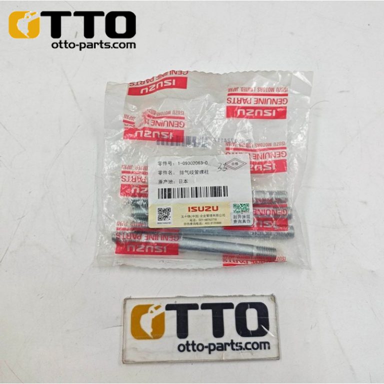 OTTO Болт-шпилька выпускного коллектора 1-09302063-0 для экскаватора Hitachi ZX450 с двигателем 6WG1T, высокопрочная - Otto Excavator Parts