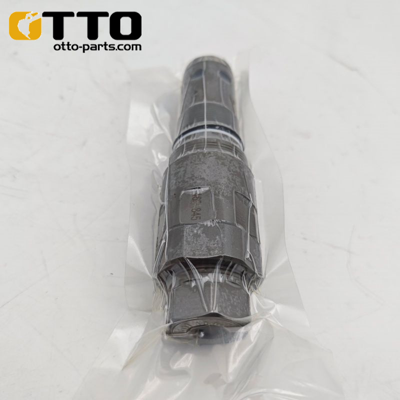 Предохранительный клапан двигателя поворота OTTO 4654845 для экскаваторов Komatsu ZX200, PC200, PC210, PC220. Замена предохранительного клапана поворотного двигателя. Сборка тяжелого клапана