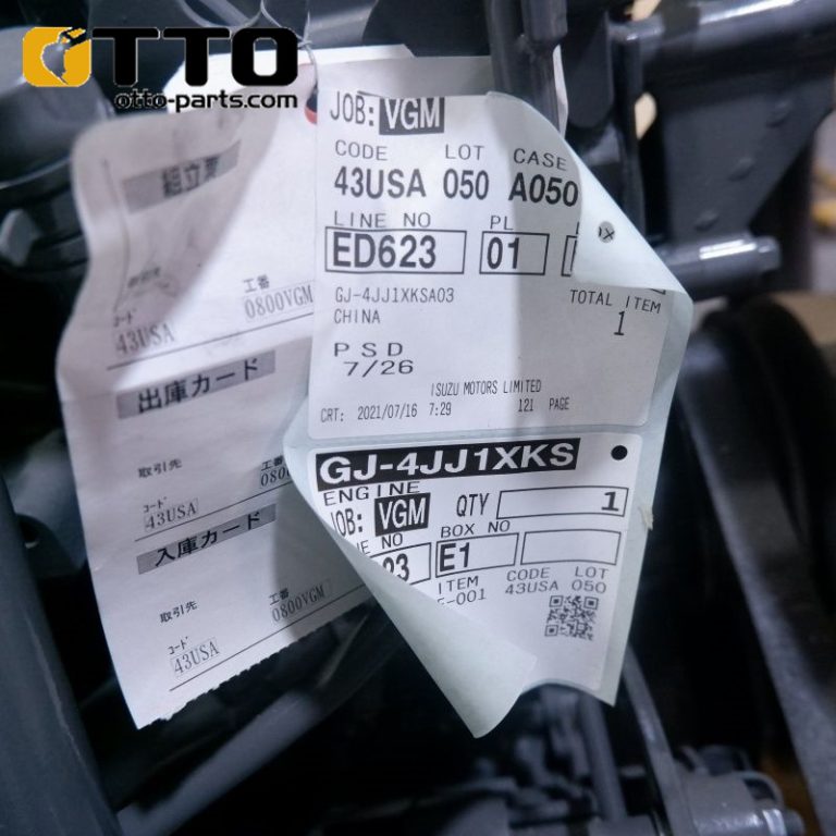 Детали экскаватора otto 4jj1 в сборе двигателя 4jj1 дизельный двигатель - Otto Excavator Parts