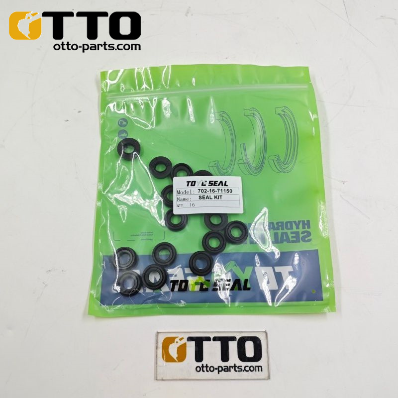OTTO Уплотнитель 702-16-71150 для экскаваторов Komatsu PC200-8, PC210, PC220, PC240 (комплект гидравлических уплотнителей, комплект O-образных колец)