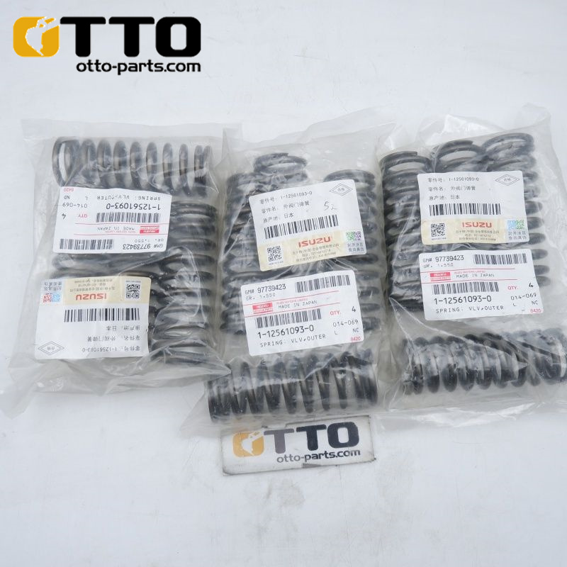 Детали экскаватора OTTO ZX450-3 6WG1 1125610930 1-12561093-0 Пружина клапана для ISUZU
