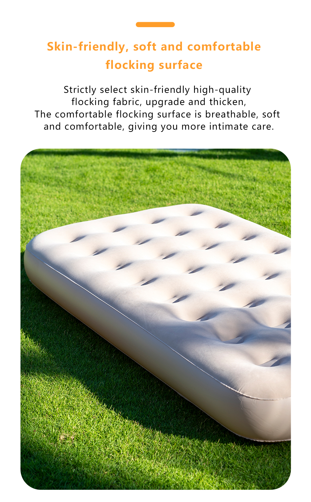 Надувной матрас с флокированной поверхностью (Inflatable Flocking Mattress)