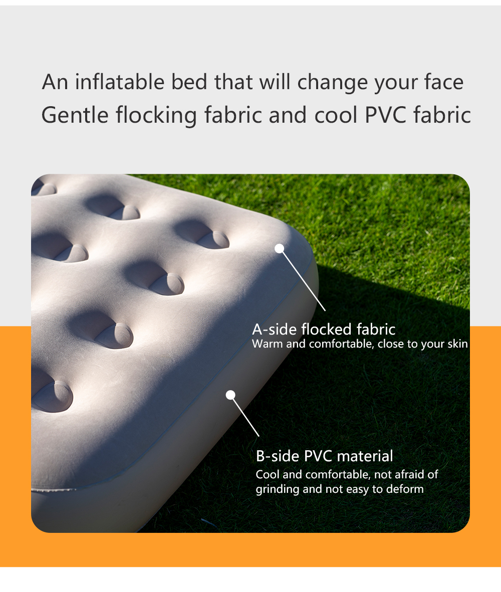 Надувной матрас с флокированной поверхностью (Inflatable Flocking Mattress)