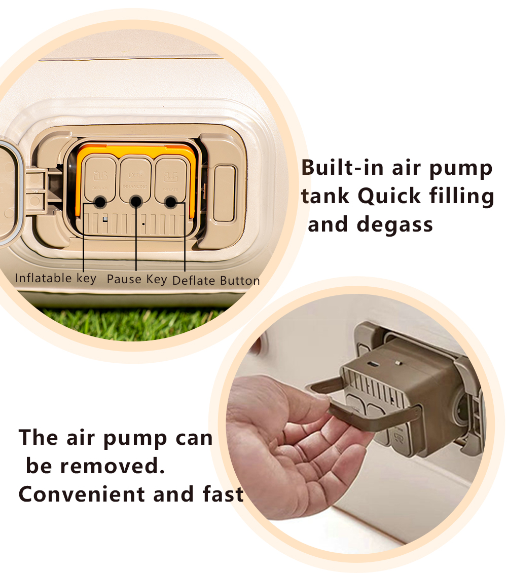 Надувной матрас с флокированной поверхностью (Inflatable Flocking Mattress)