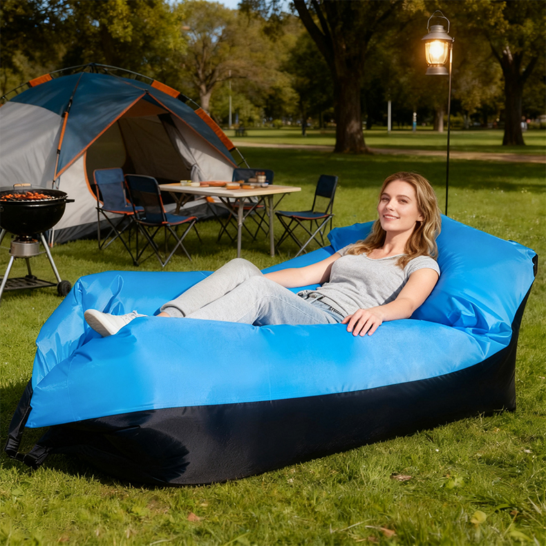 Надувной диван «Ленивец» с подушкой