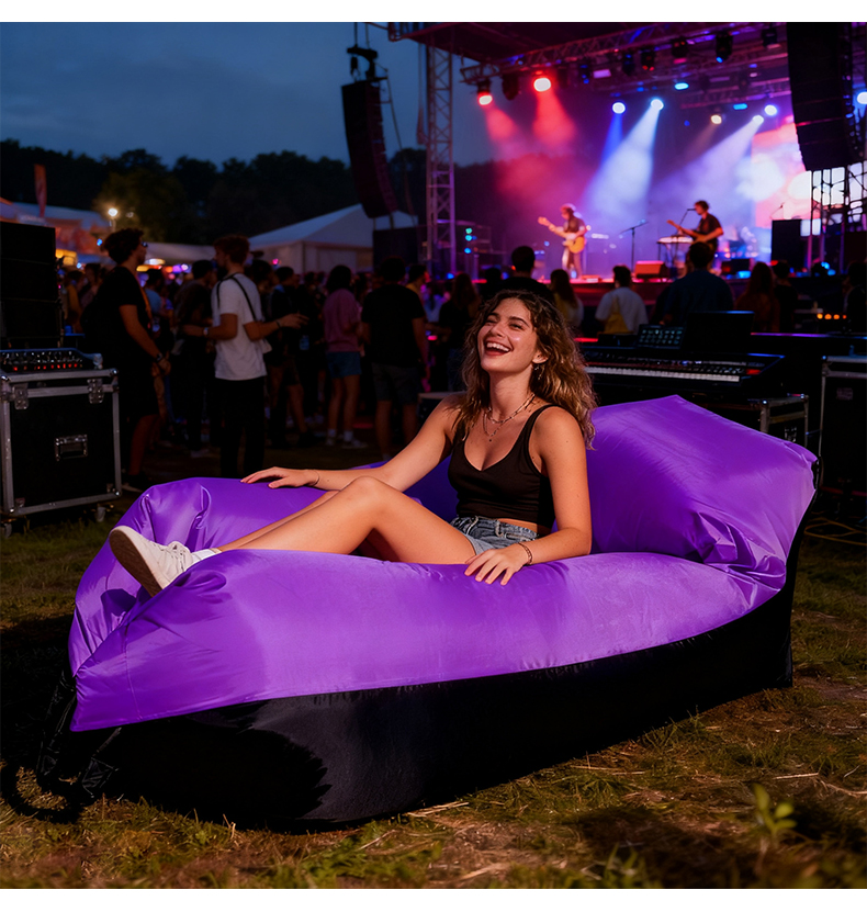 Надувной диван «Ленивец» с подушкой