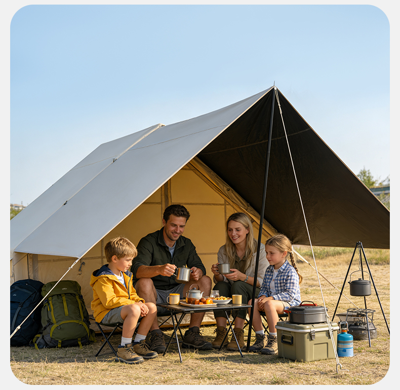 Надувная палатка с тентом