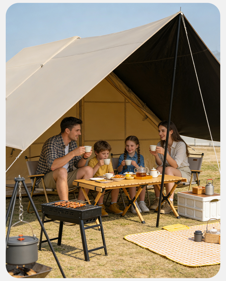 Надувная палатка с тентом