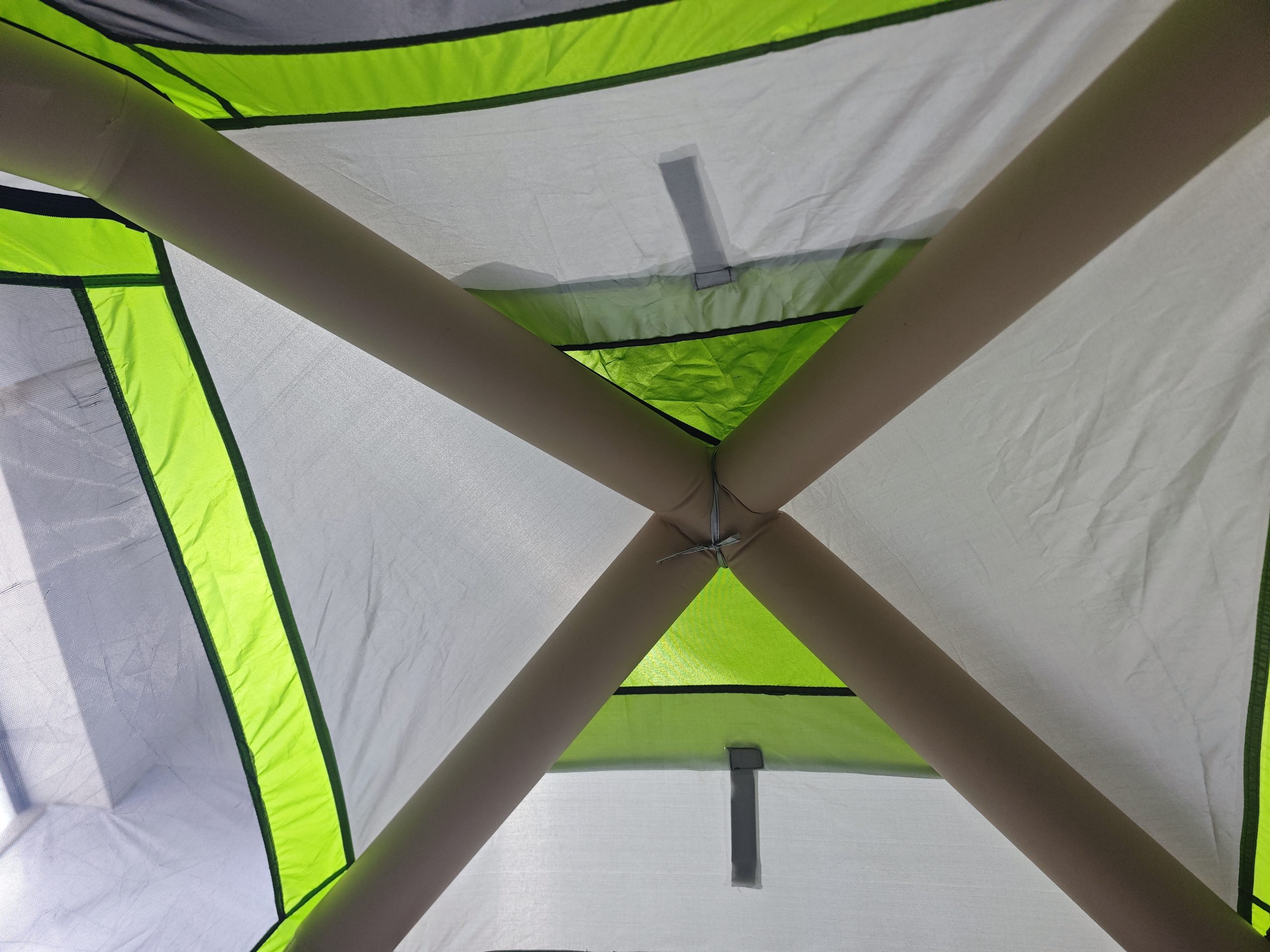 Палатка из оксфордской ткани бежево-зелёного цвета, 4 м²