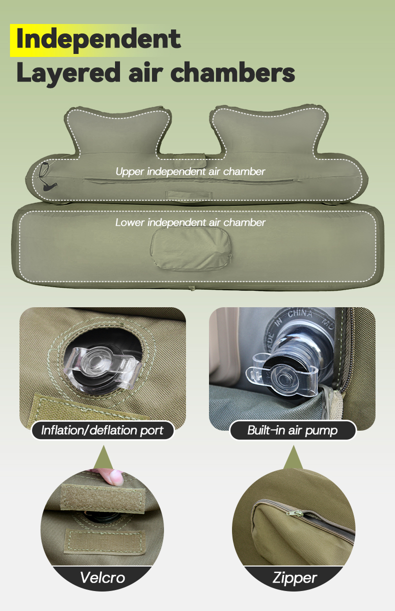 Надувной диван из оксфордской ткани (со светодиодной лентой)